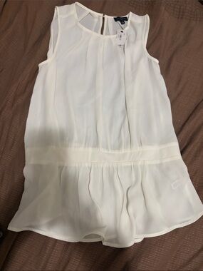 The Limited White Sleeveless blouse
